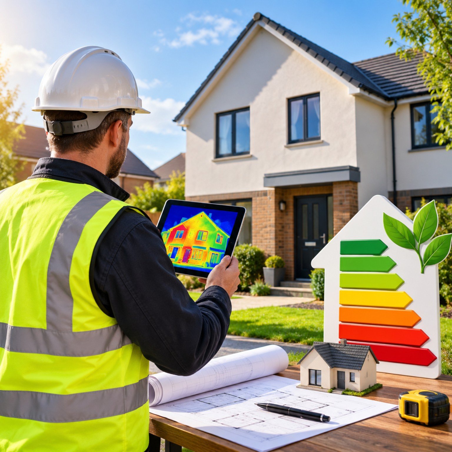 Property energy assessment supporting heat pump planning